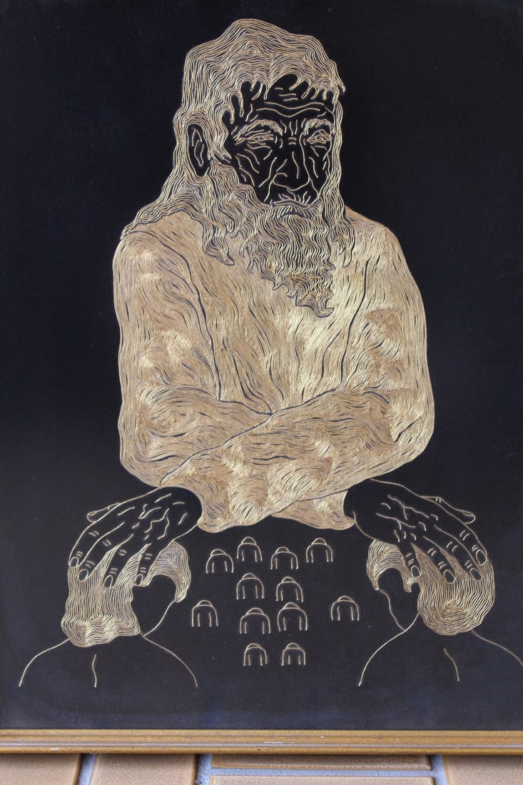 Japanese Fukusa Style Religious Piece (1 of 5)