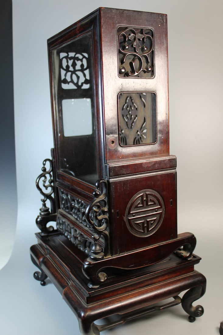 Antique Chinese Clock Case - 6