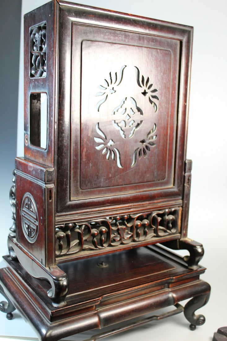 Antique Chinese Clock Case - 7