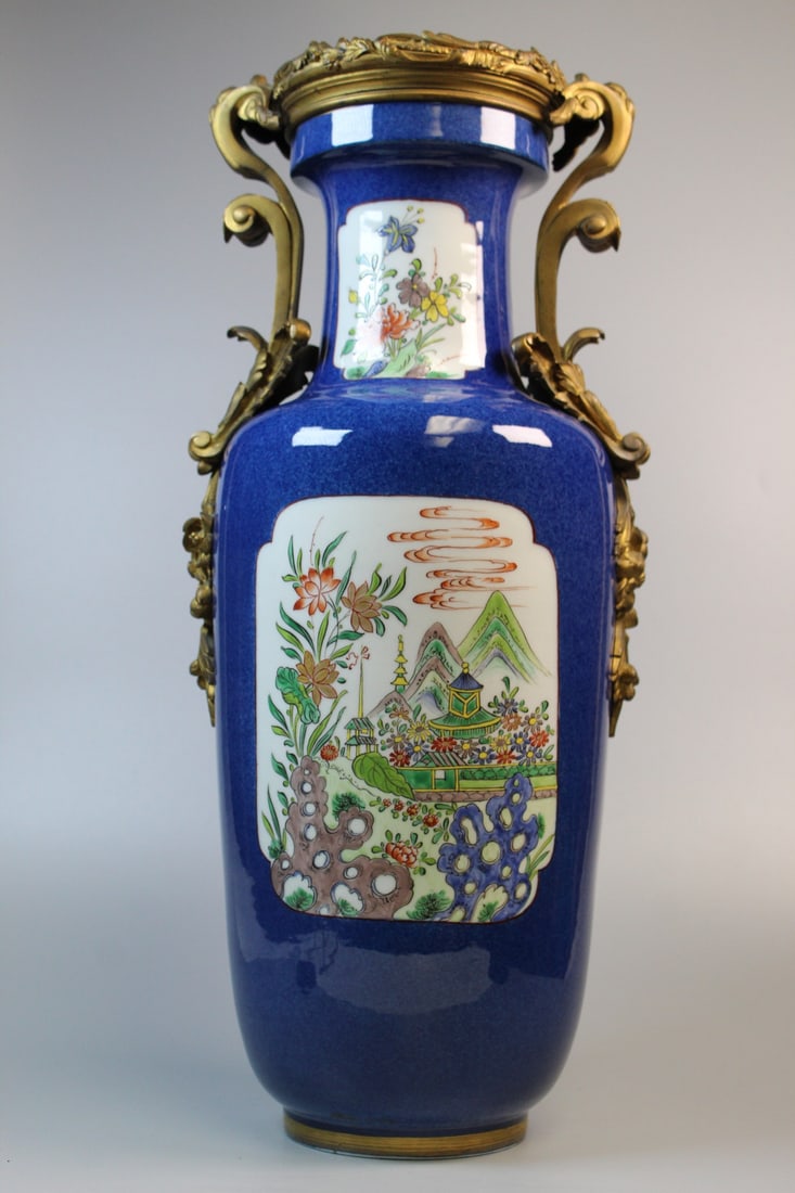 Ormolu Mounted Samson Porcelain Chinoiserie Vase (1 of 9)