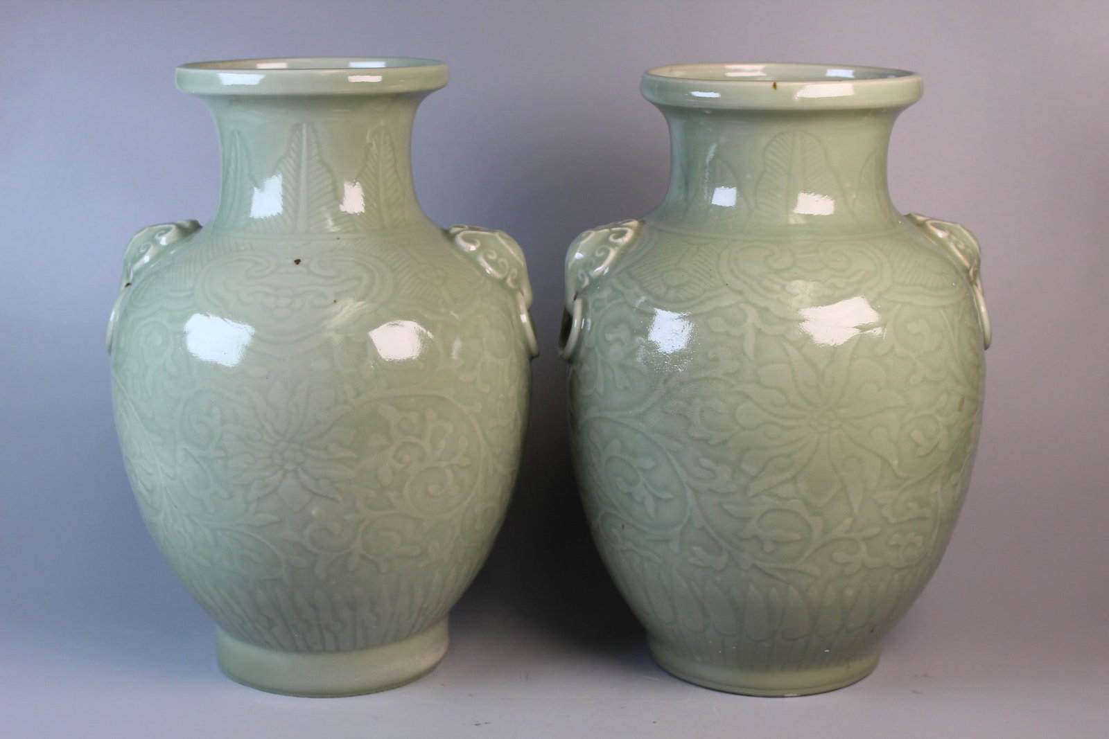 Two Chinese Celadon Glazed Porcelain Jars (1 of 8)