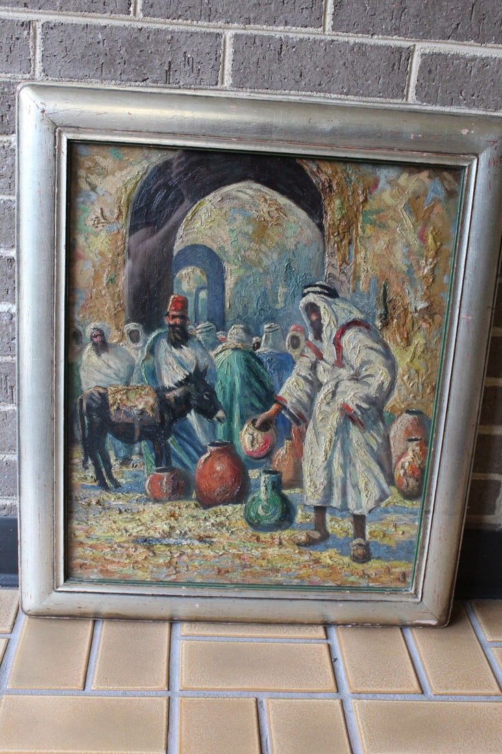 Old Oil on Canvas Painting (1 of 9)