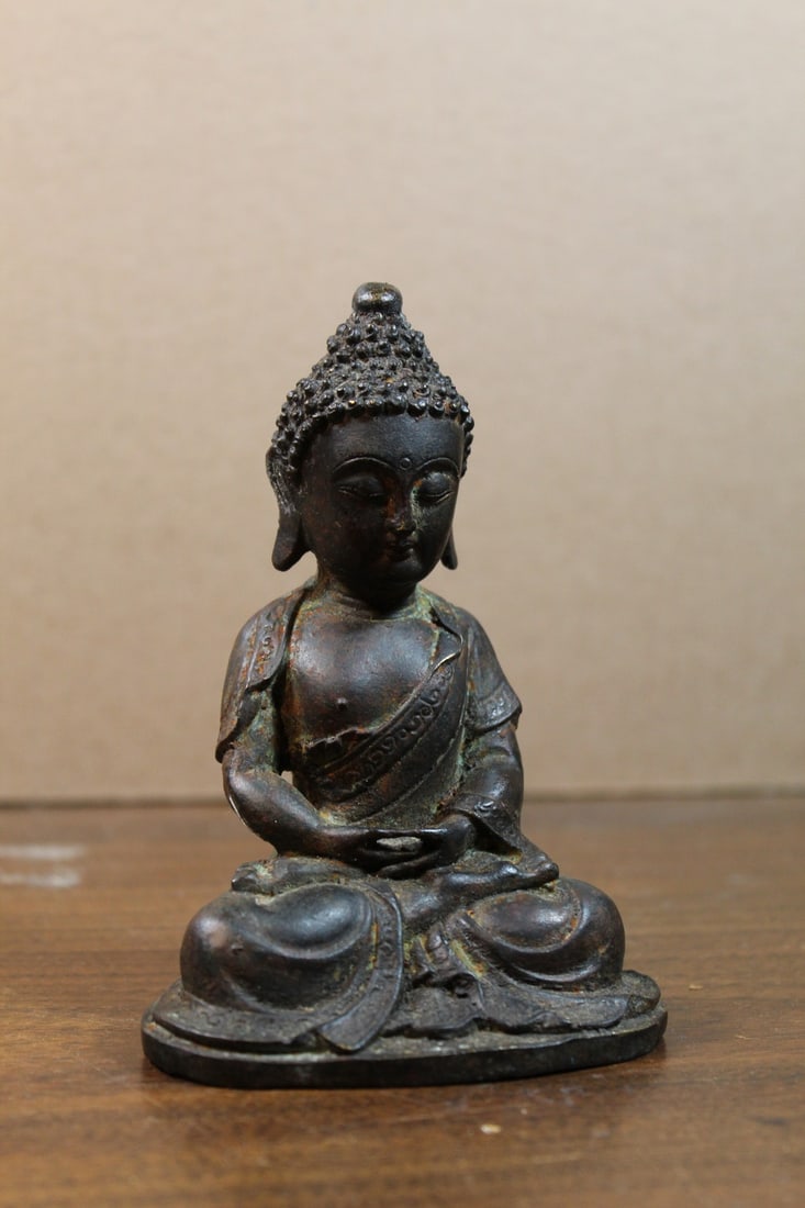 Chinese Bronze Buddha Statue (1 of 6)