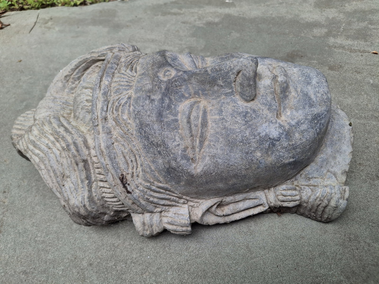 Indian Stone Buddha Head - 2