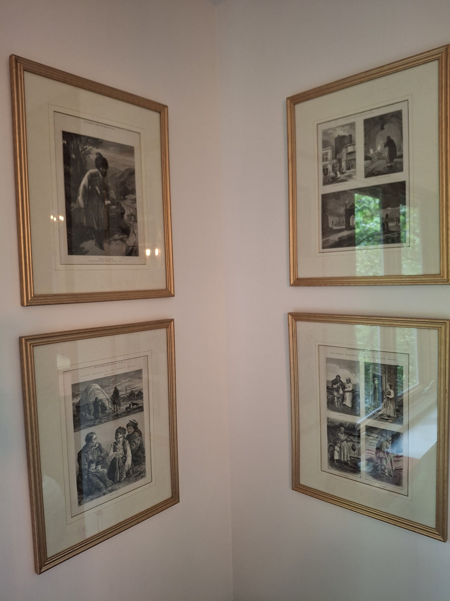Four Framed The Illustrated London News Lithographs: Four Framed The Illustrated London News Lithographs. Frame 17.5x21.5". 1870's, Attention: The pickup location of this item is at Crownsville, MD 21032. Winning bidder will get address and pickup time 