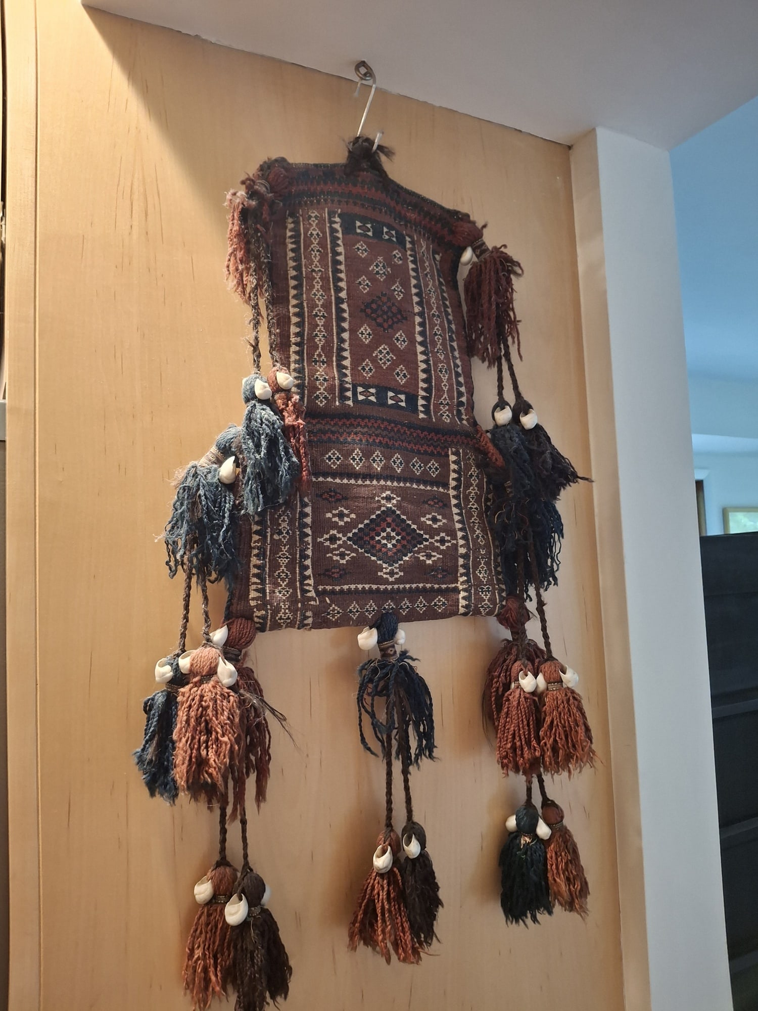 Central Asian Wool Salt Bag: Central Asian Wool Salt Bag. 29x15".