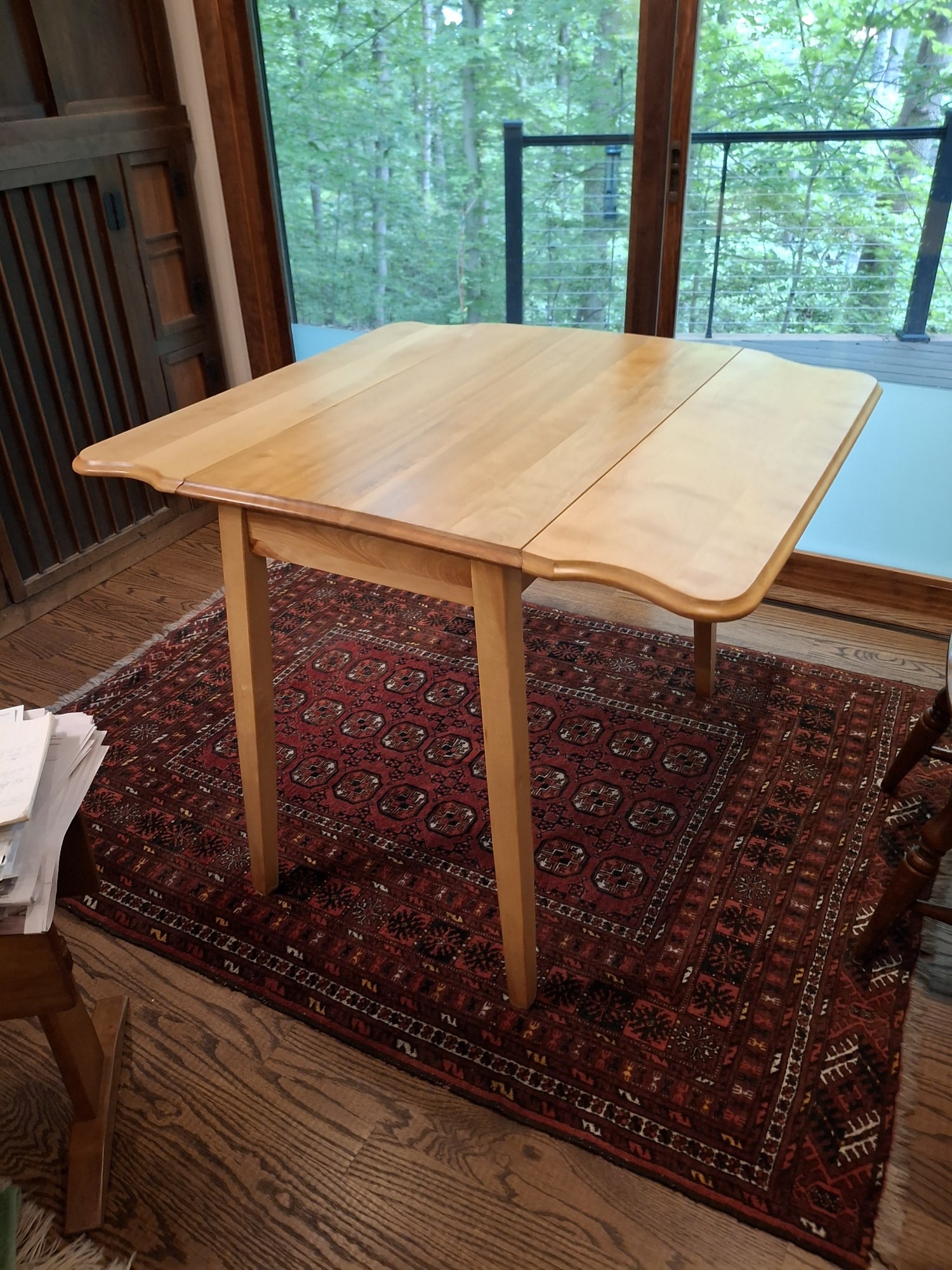 Kitchen Folding Table: Kitchen Folding Table. 39.5x36x30". Attention: The pickup location of this item is at Crownsville, MD 21032. Winning bidder will get address and pickup time through email. No in-house shipping for