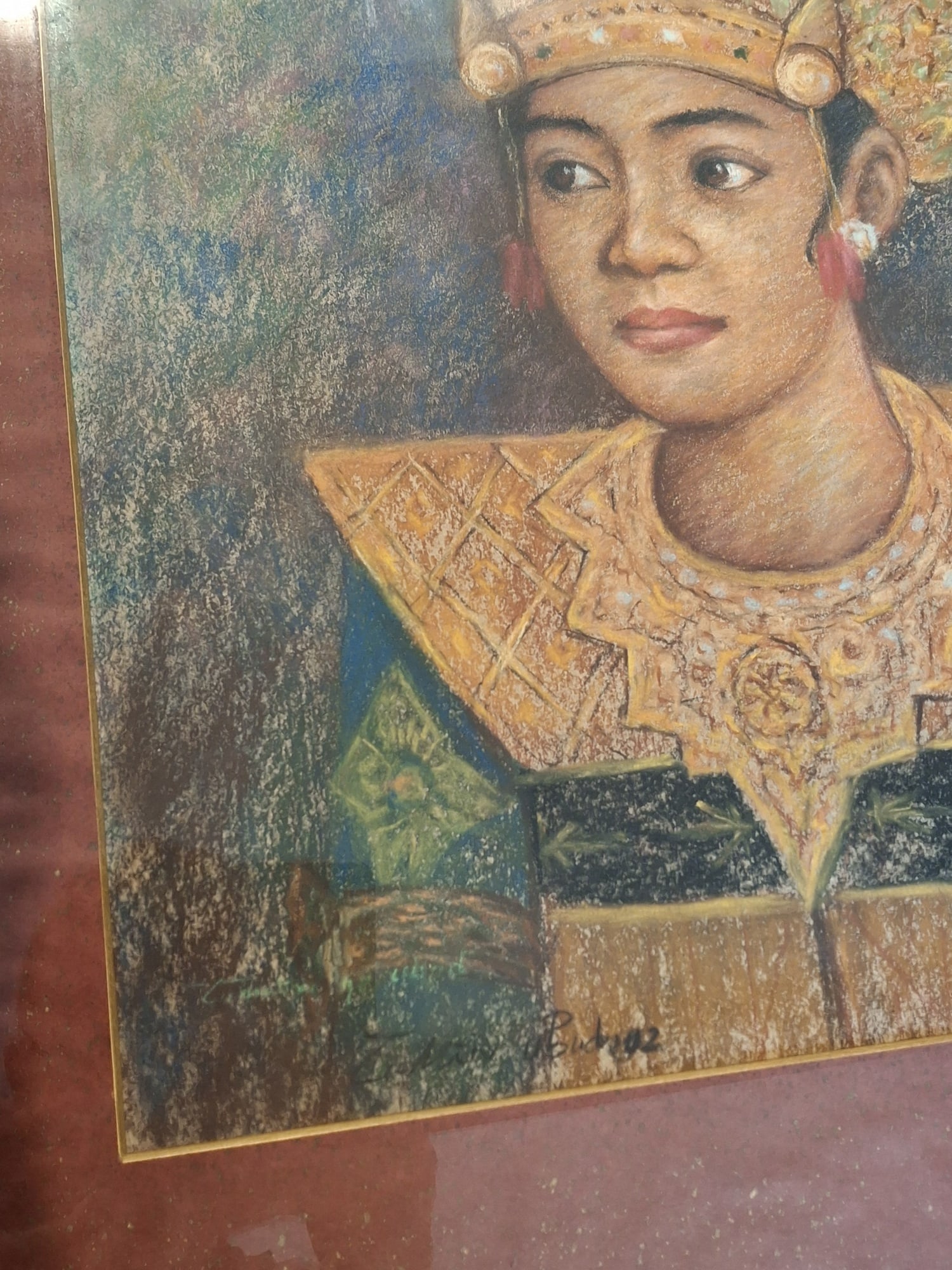Dancer, Pastel on paper, Signed. - 4