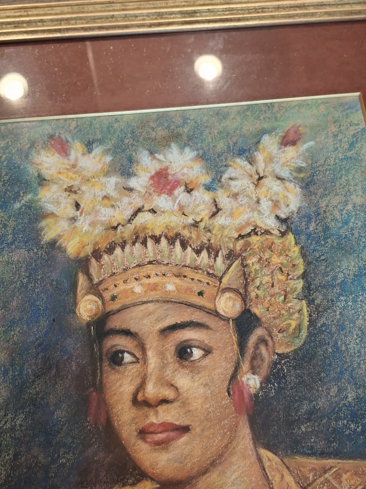 Dancer, Pastel on paper, Signed. - 9