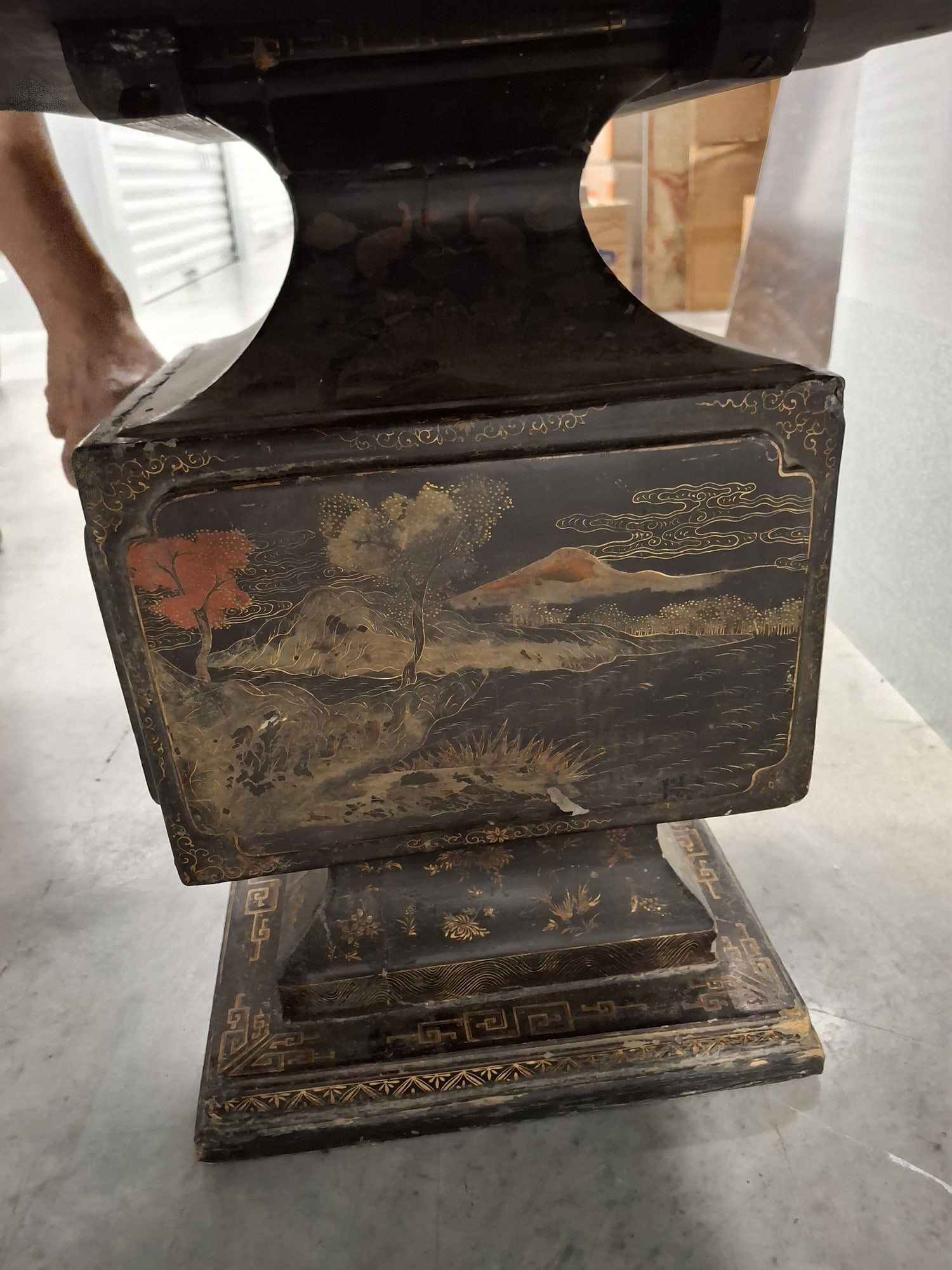 Chinese Lacquer Panel Coffee Table - 10