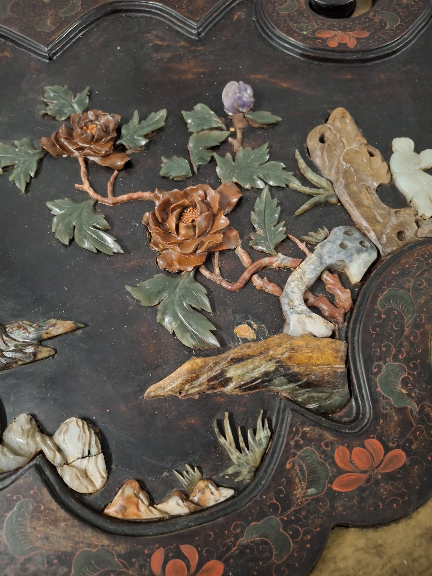 Chinese Lacquer Panel Coffee Table - 13