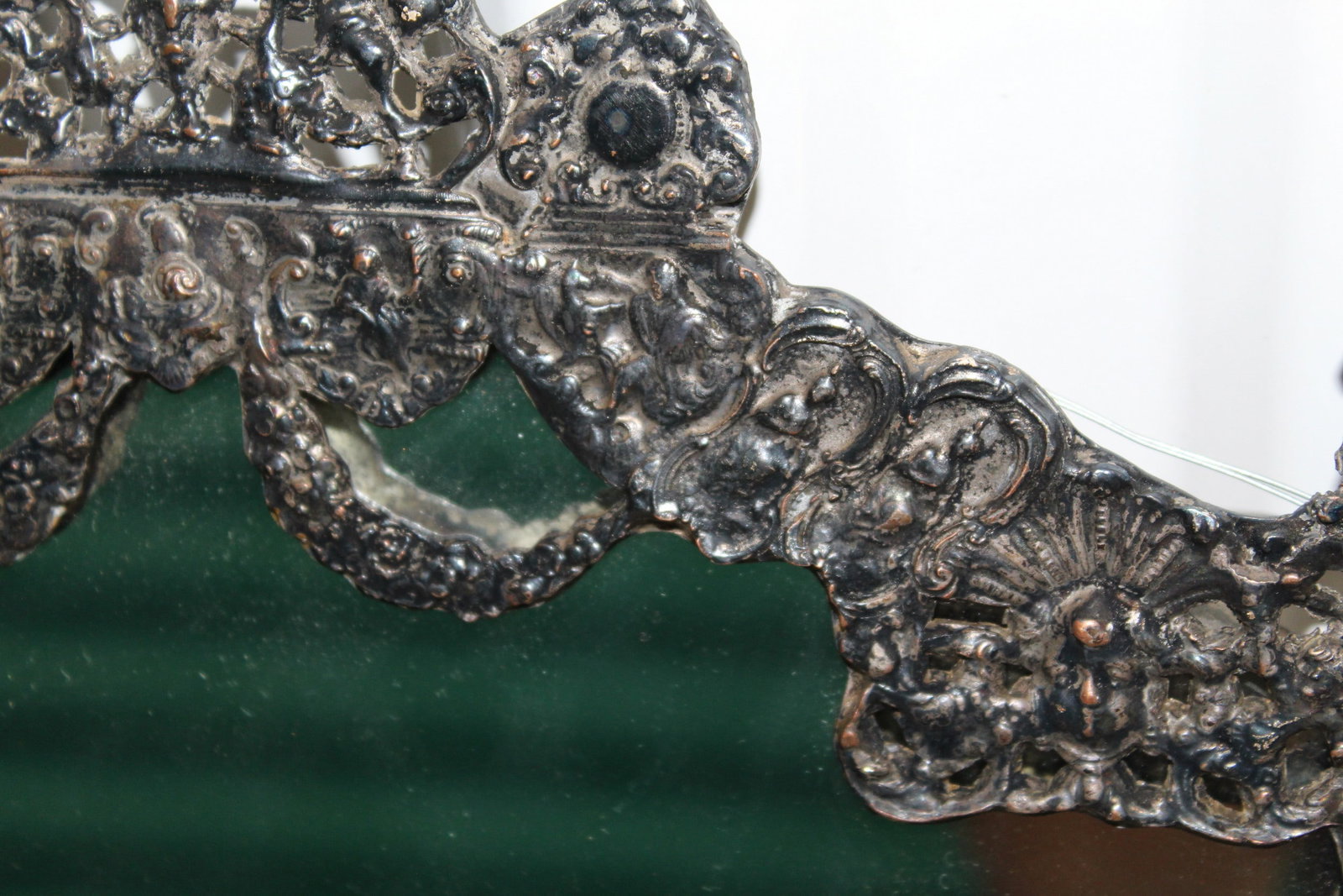 Antique Silver Plated Mirror - 3