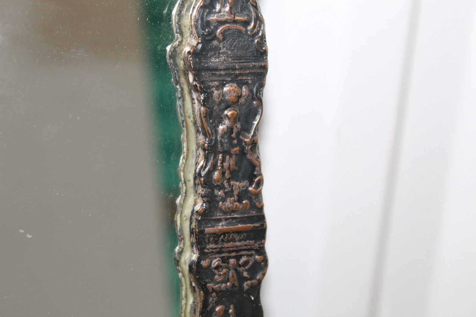 Antique Silver Plated Mirror - 9