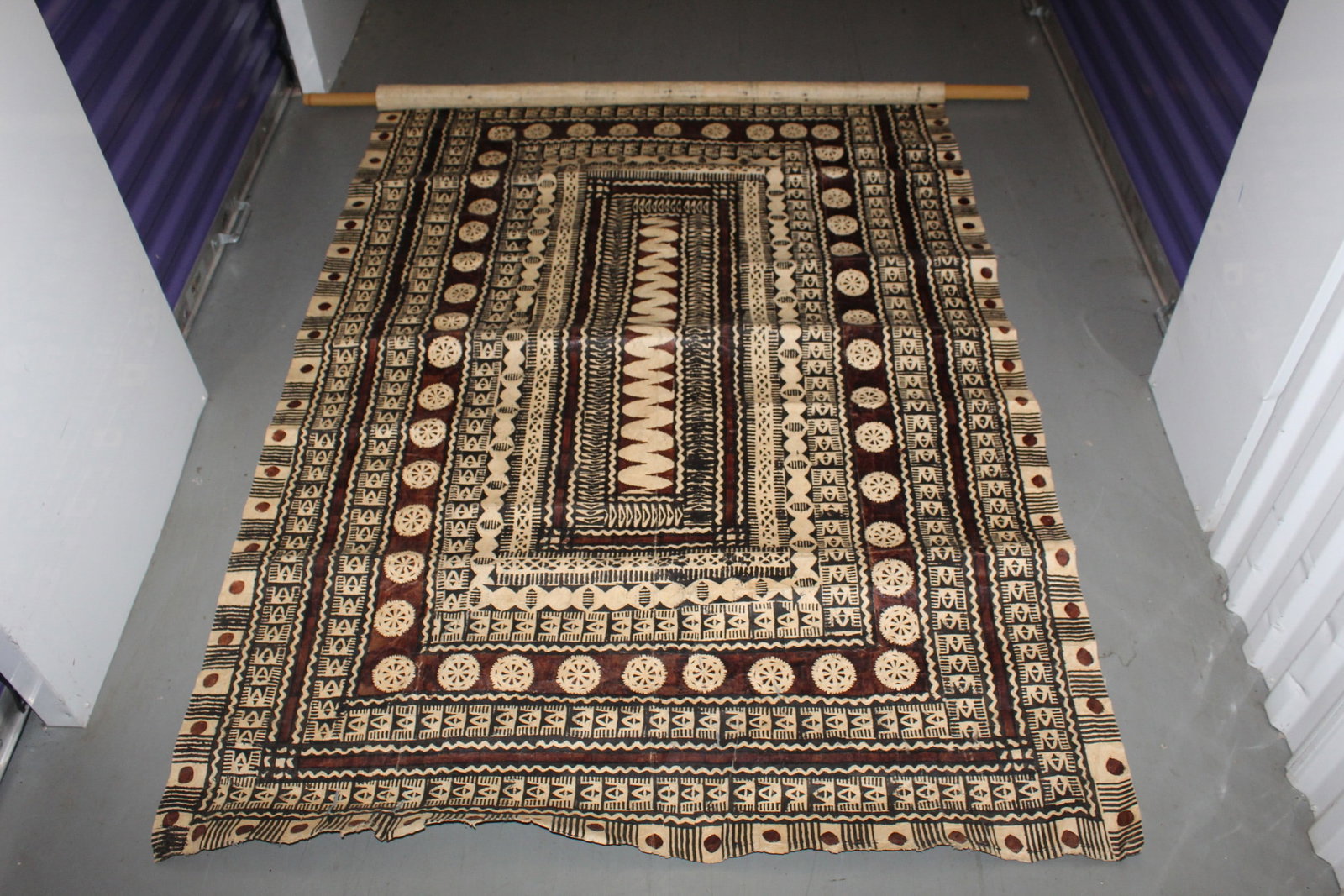 A Tapa Bark Cloth Wall Hanging (1 of 8)