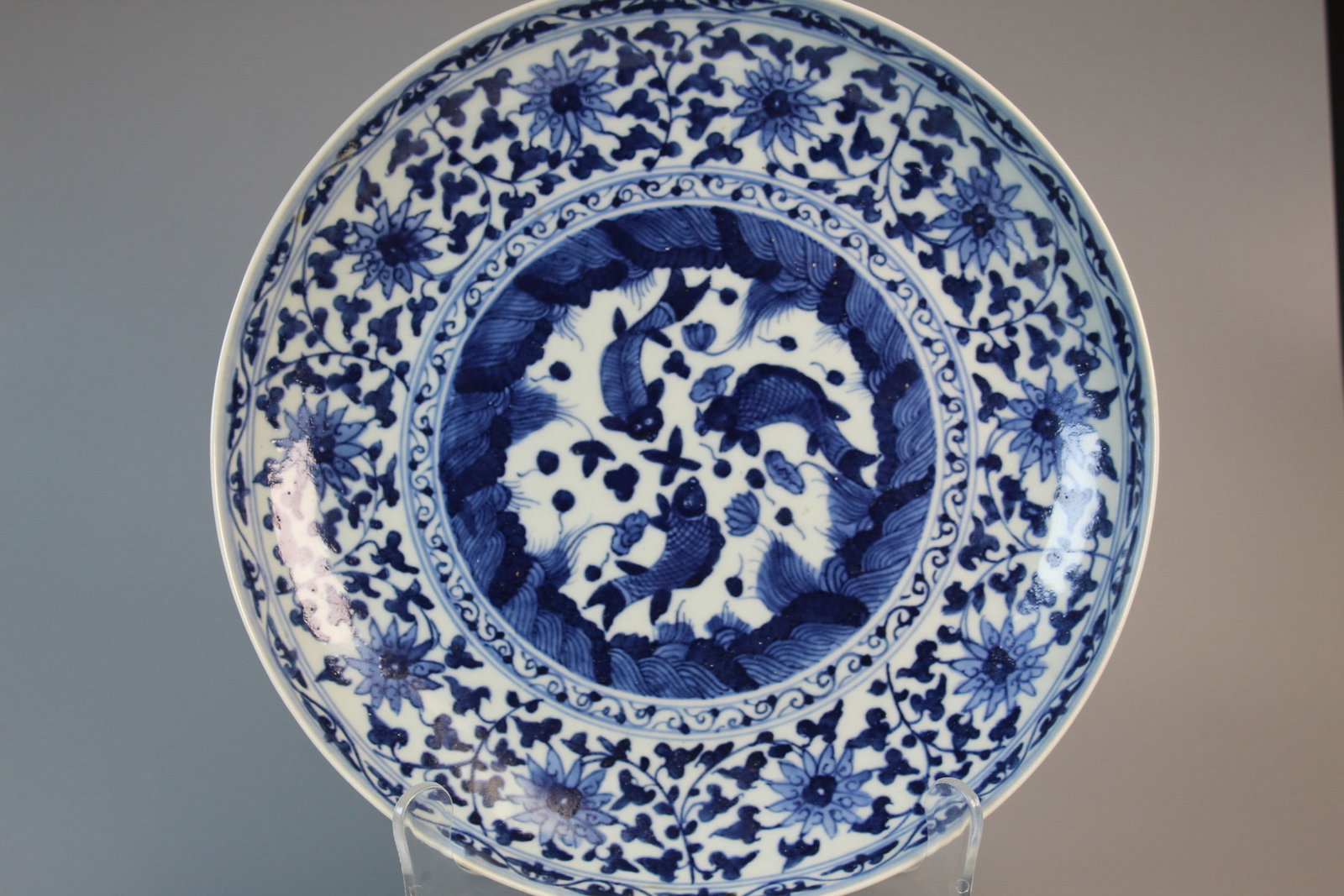 Chinese Blue and White Porcelain Dish (1 of 10)