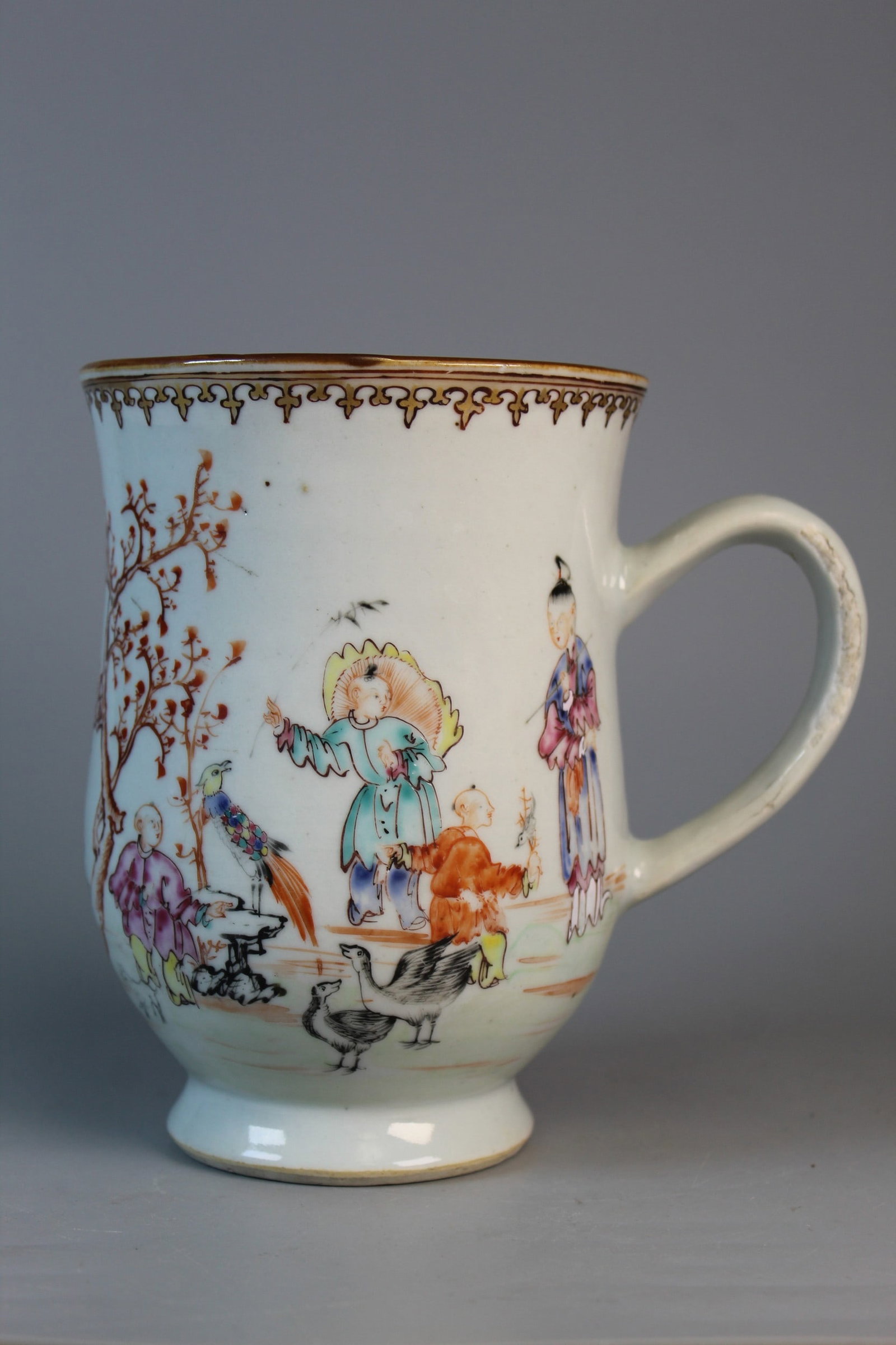 Chinese Export Famille Rose Porcelain Mug (1 of 9)