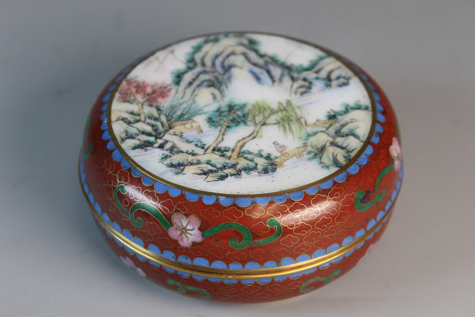 Chinse Enameled Cloisonne Box (1 of 5)