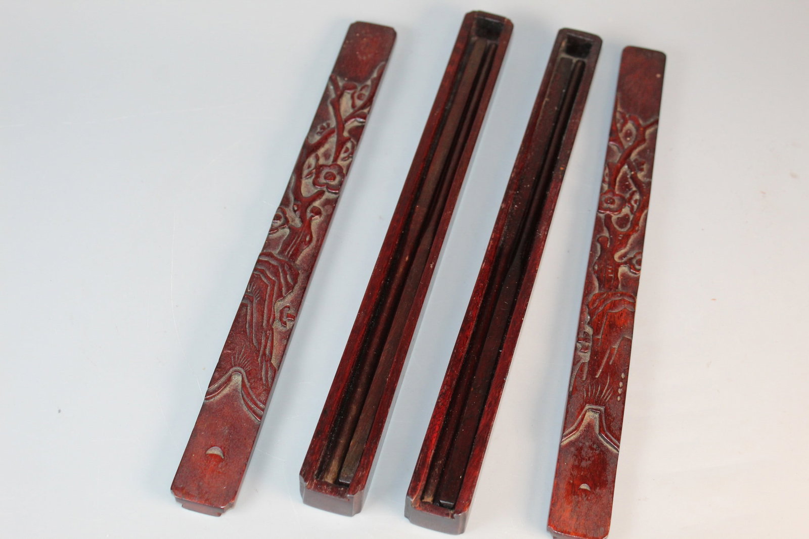 A Pair of Chinese Rosewood Chopsticks in Boxes (1 of 6)
