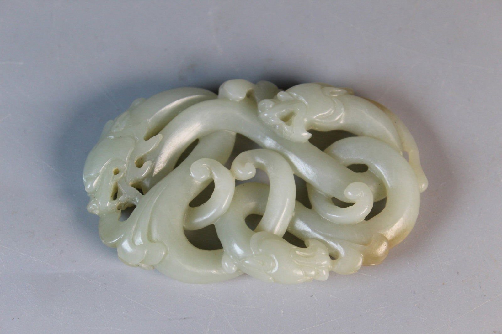 Chinese Carved Jade Pendant: Chinese Carved Jade Pendant. 3x1.75".