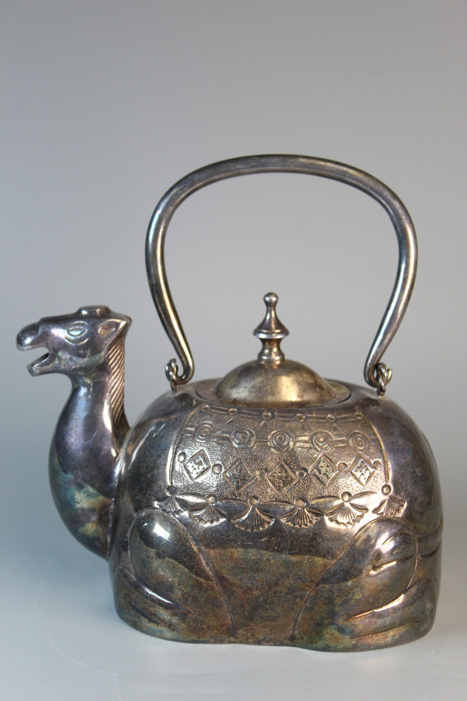 Silver Plated Camel Teapot - 9