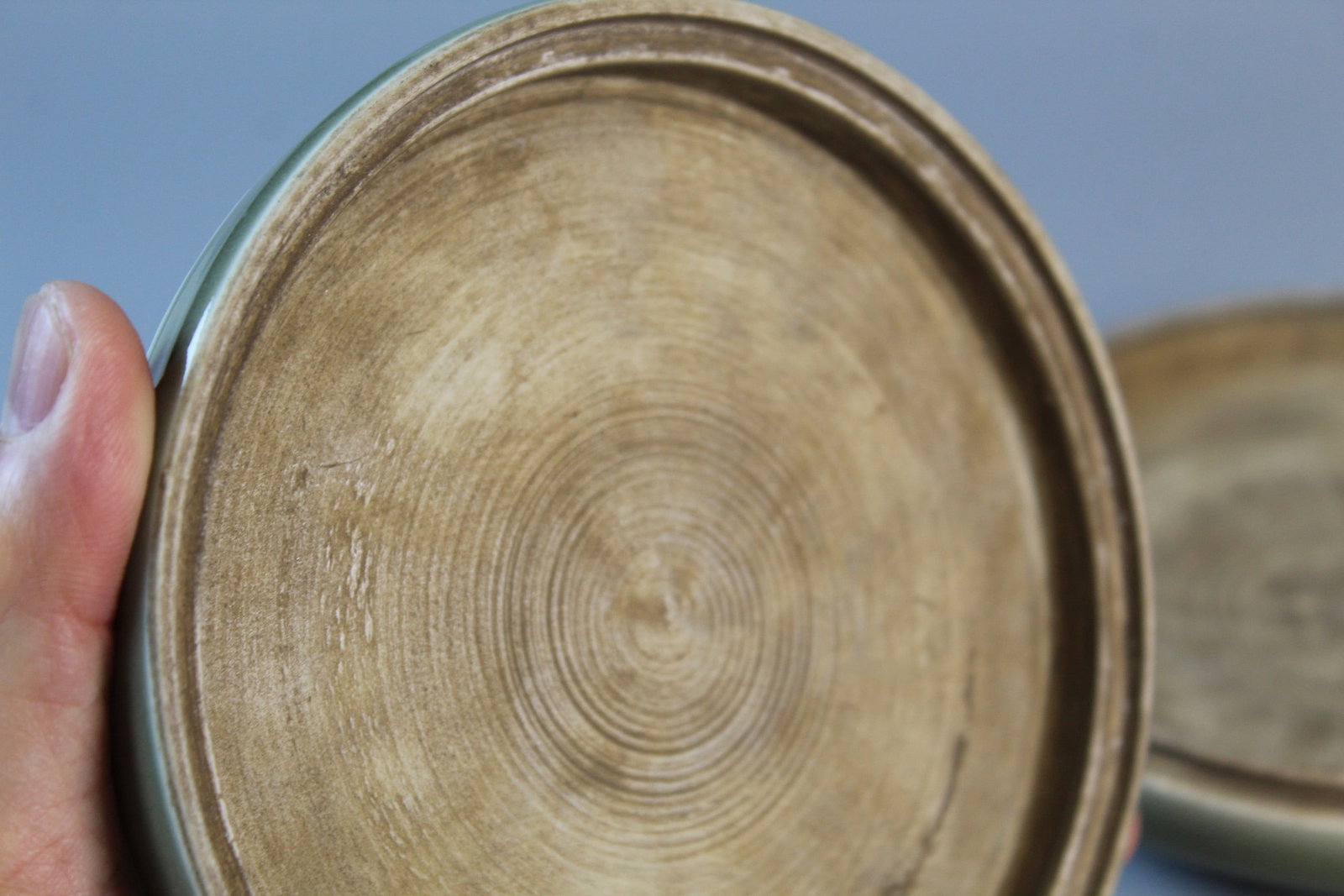 Chinese Celadon Glazed Circular Box - 2