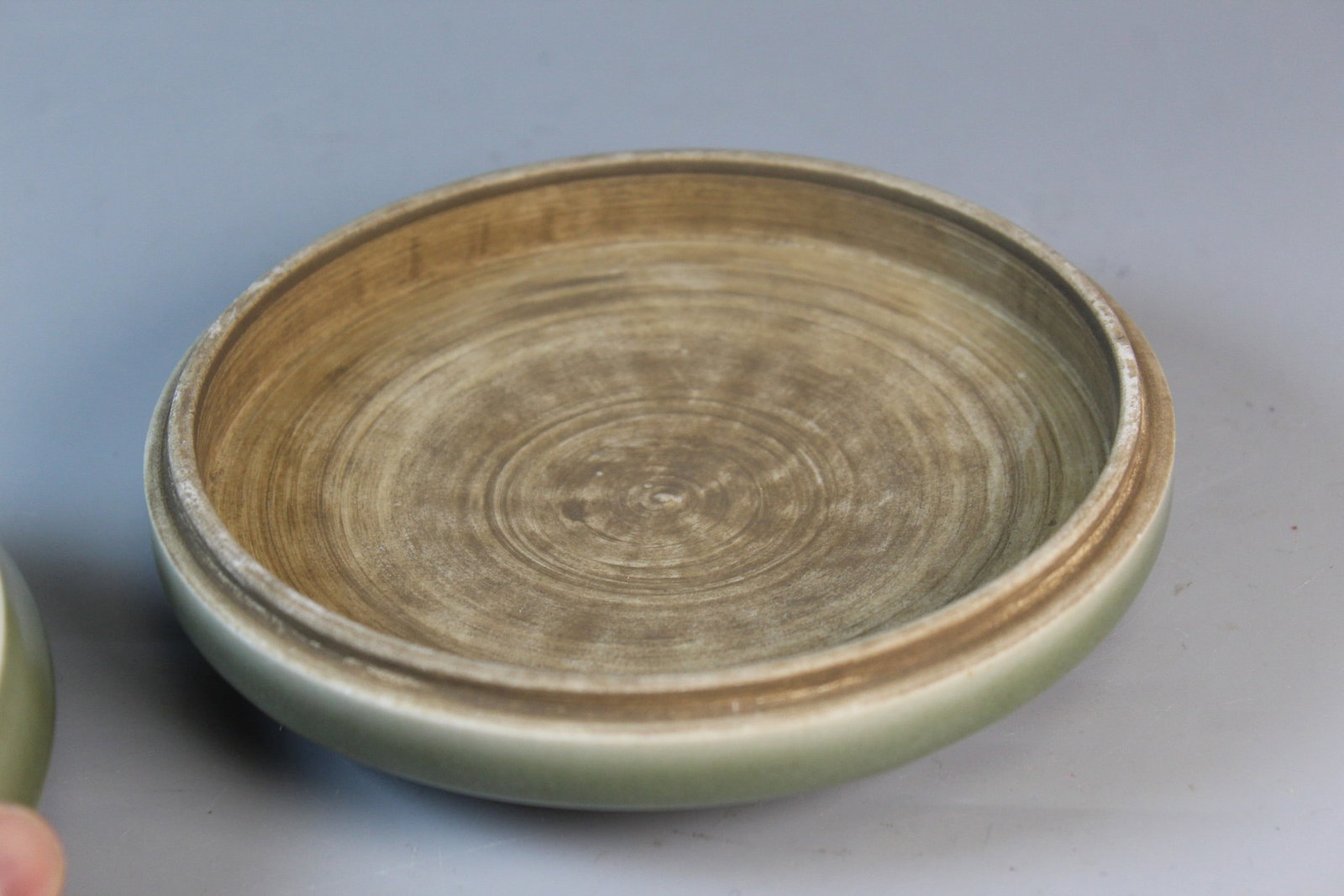 Chinese Celadon Glazed Circular Box - 3