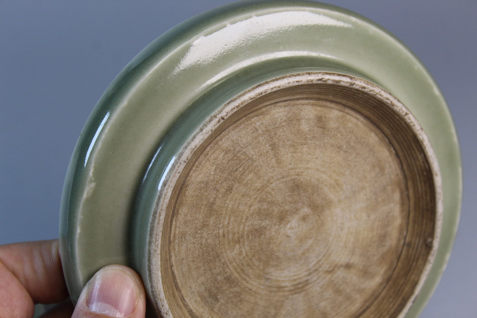 Chinese Celadon Glazed Circular Box - 4
