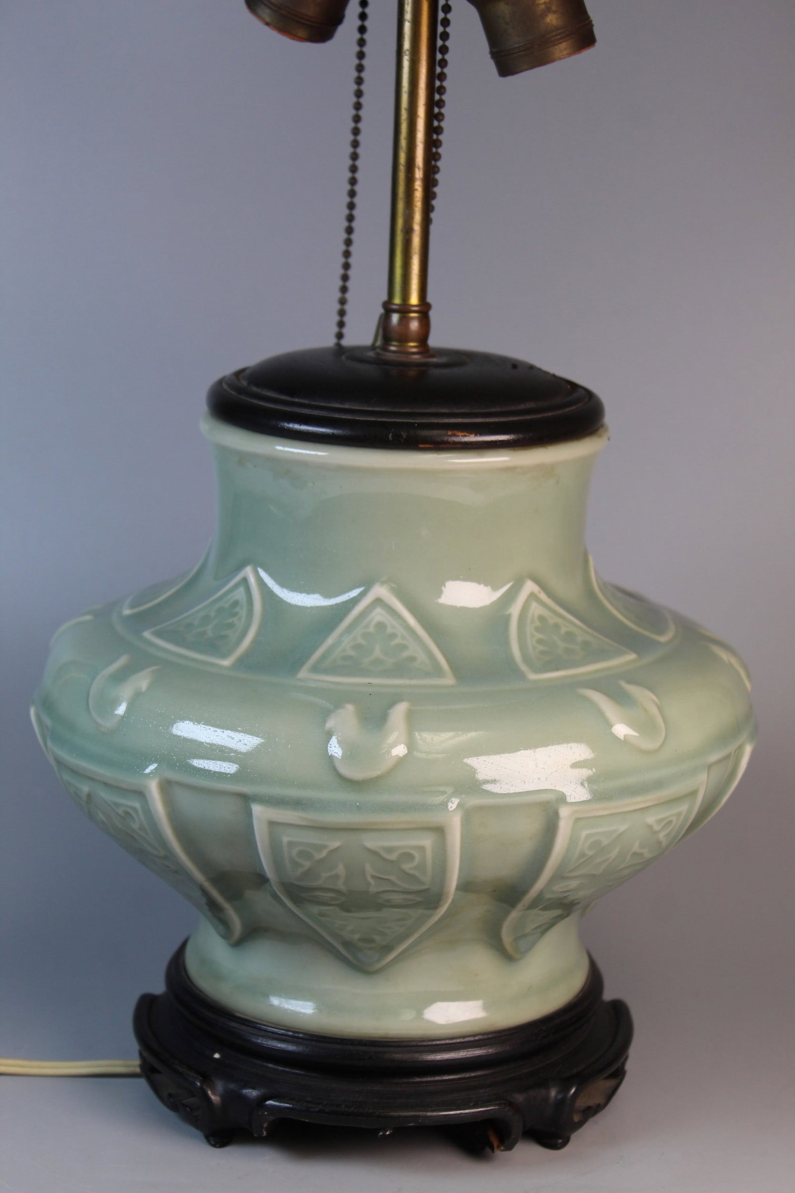 Asian Celadon Jar Lamp (1 of 8)