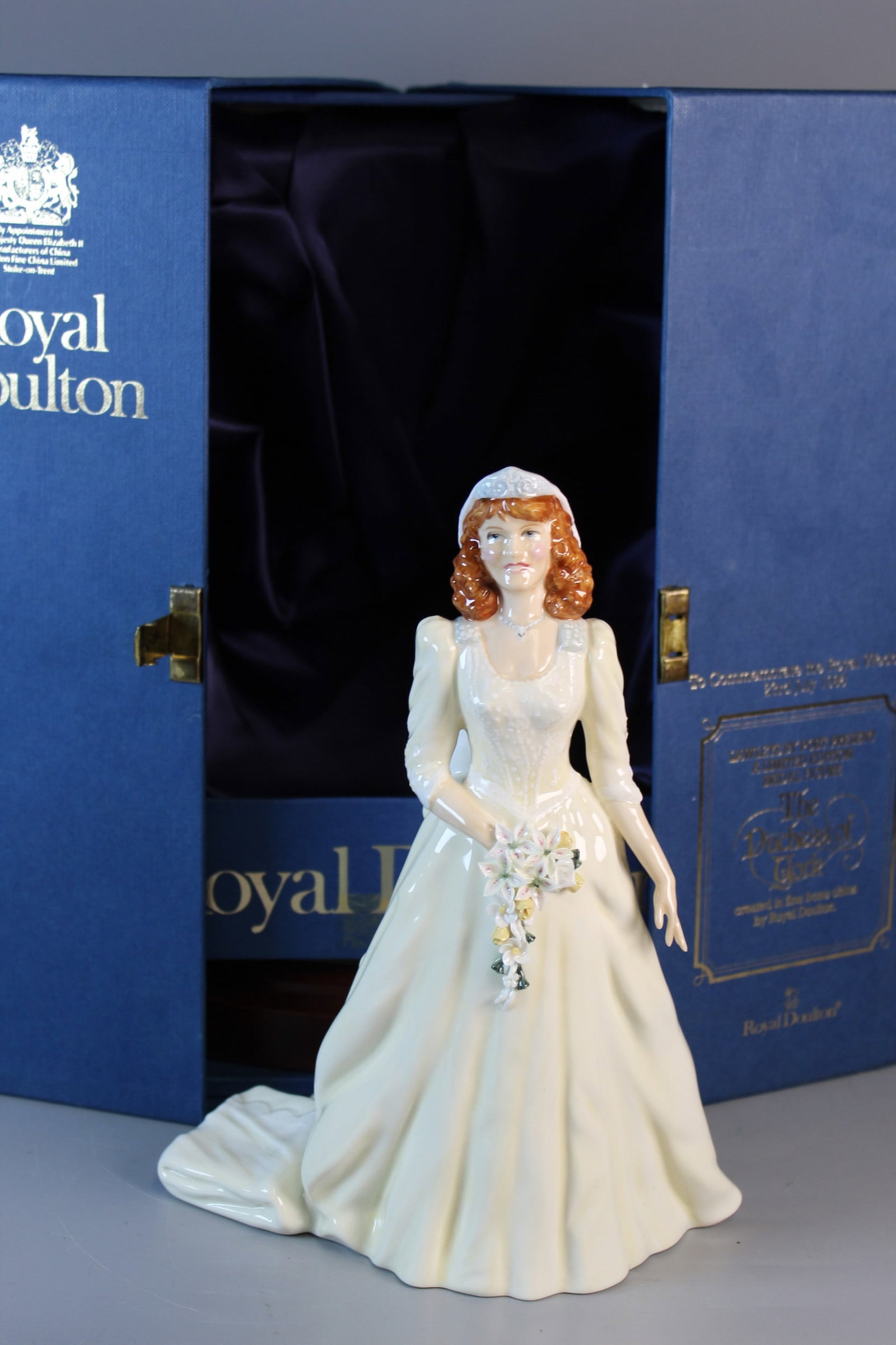 Royal Doulton The Duchess of York Figure Limited Edition: Royal Doulton The Duchess of York Figure Limited Edition. H 8.75". As Is.