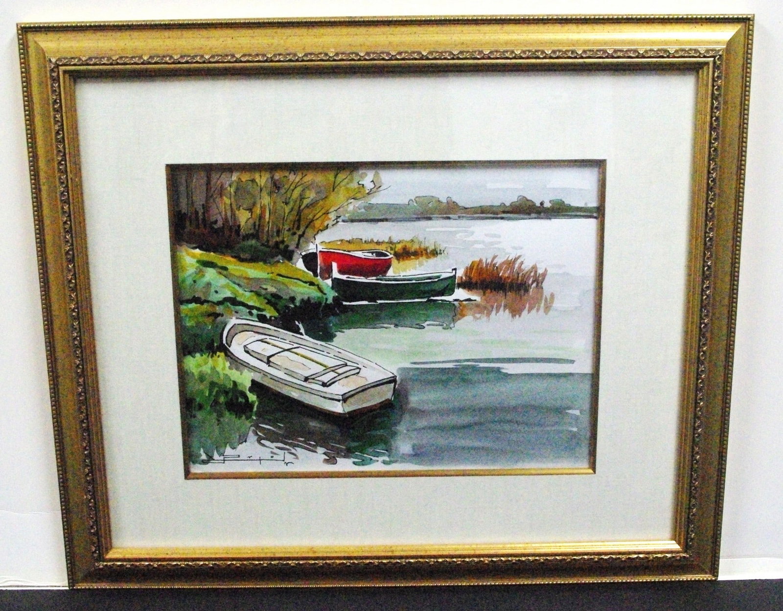 Ramon Pujol signed original watercolor (1 of 2)