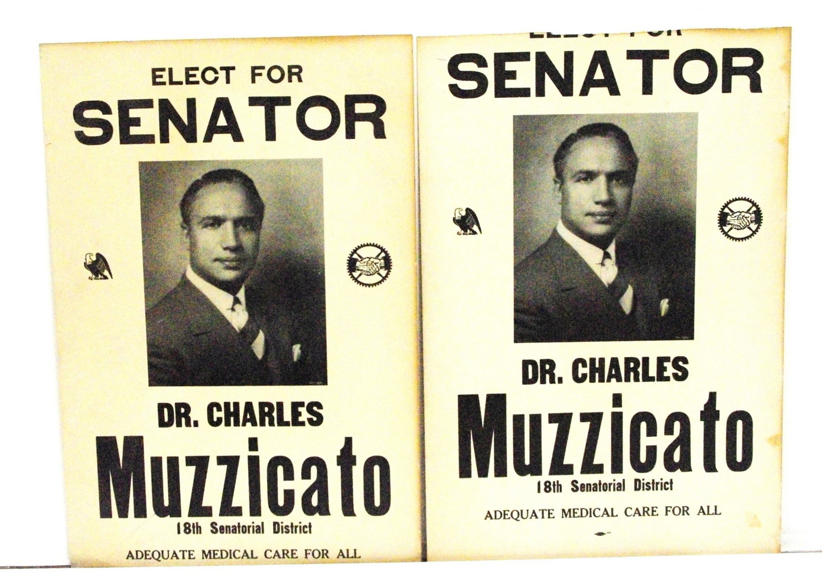 1940s NY Senator Election Campaign posters: 1940s NY Senator Election Campaign posters. 14" x 20.5" each, As is, to be shipped flat