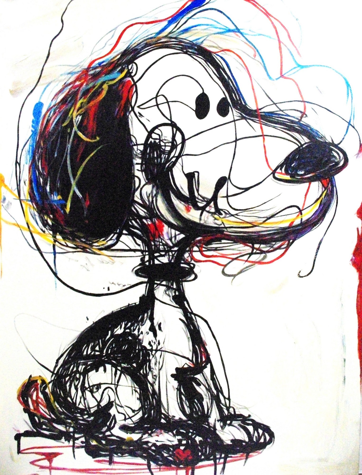 Snoppy painting signed by Frank (1 of 4)