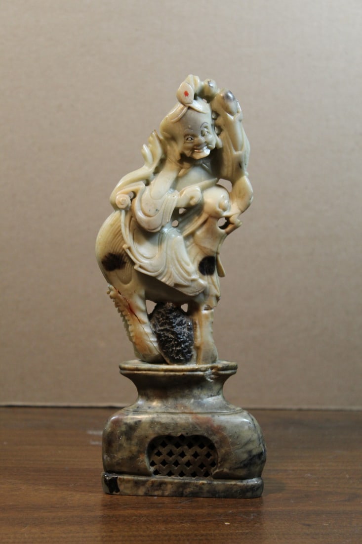 Chinese Carved Soapstone Figure (1 of 6)