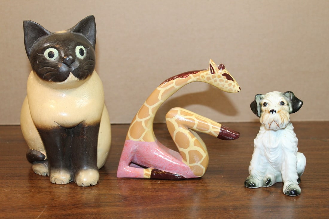 Three Porcelain Animal Figurines (1 of 5)