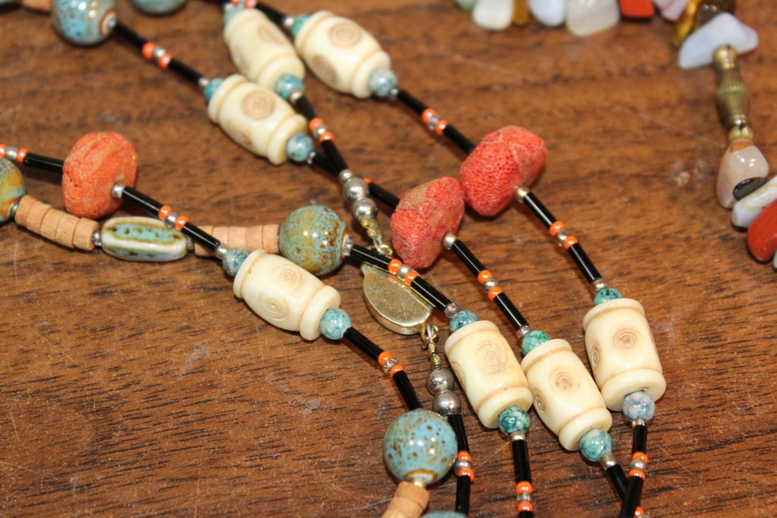 Two Beaded Necklaces - 3