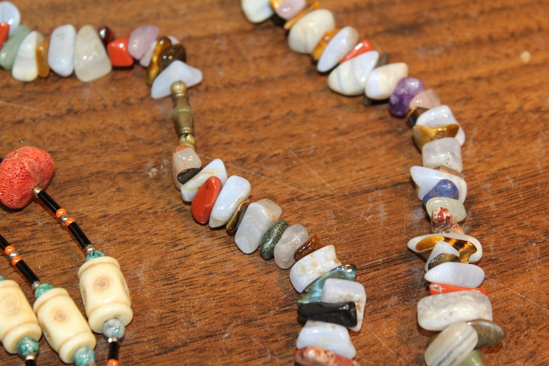Two Beaded Necklaces - 4