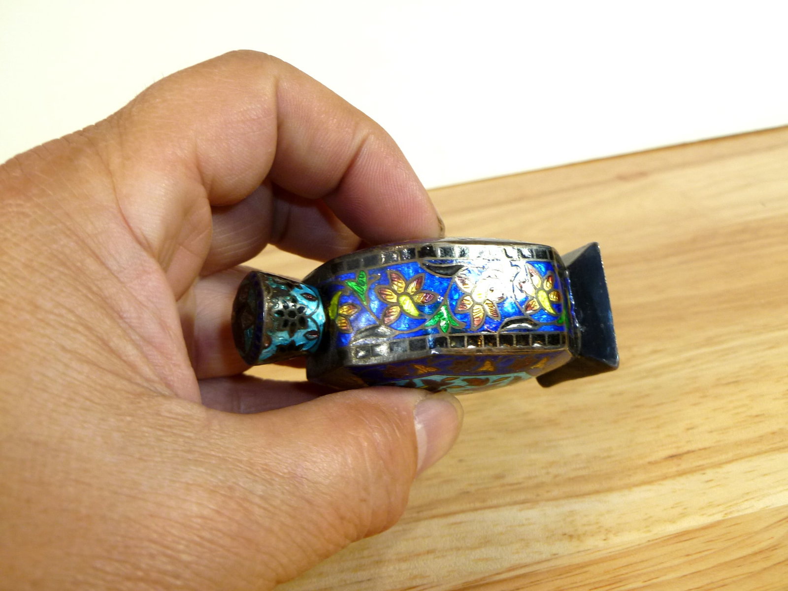 Antique Silver Snuff Bottle - 6