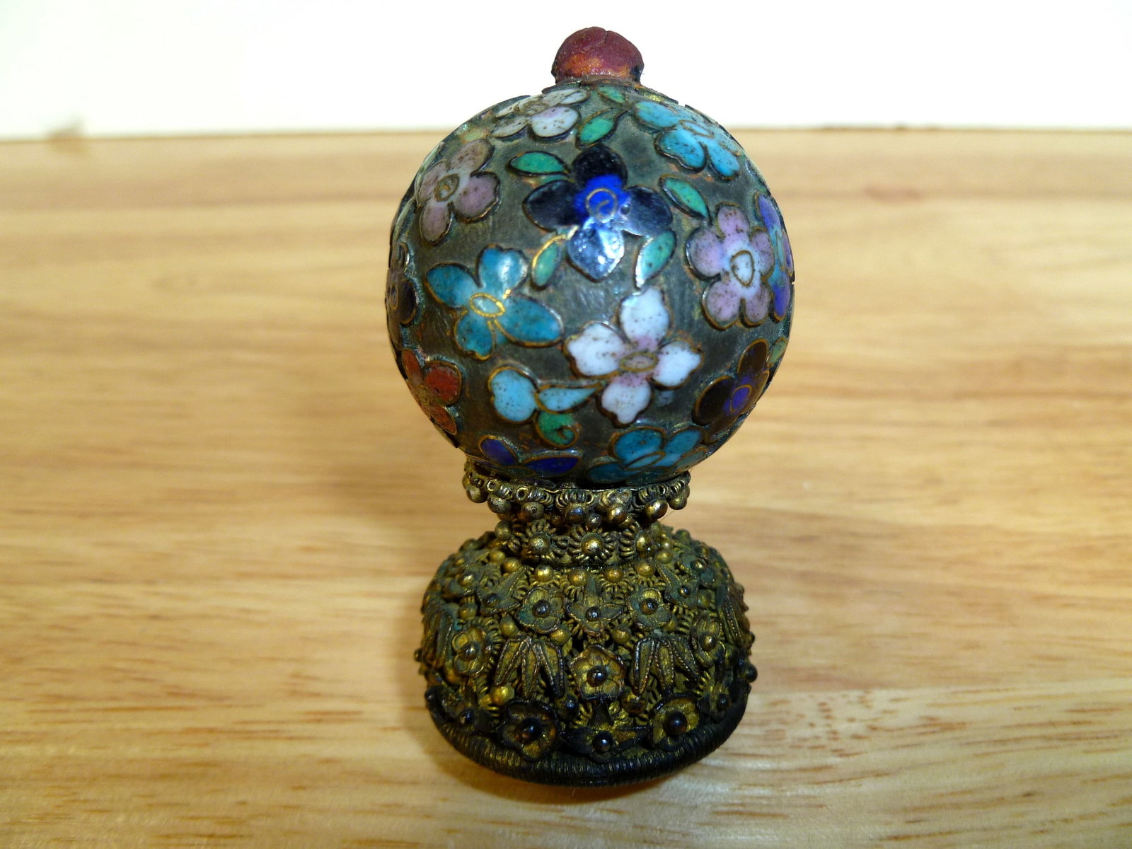 Chinese Cloisonne Court Hat Finial (1 of 7)