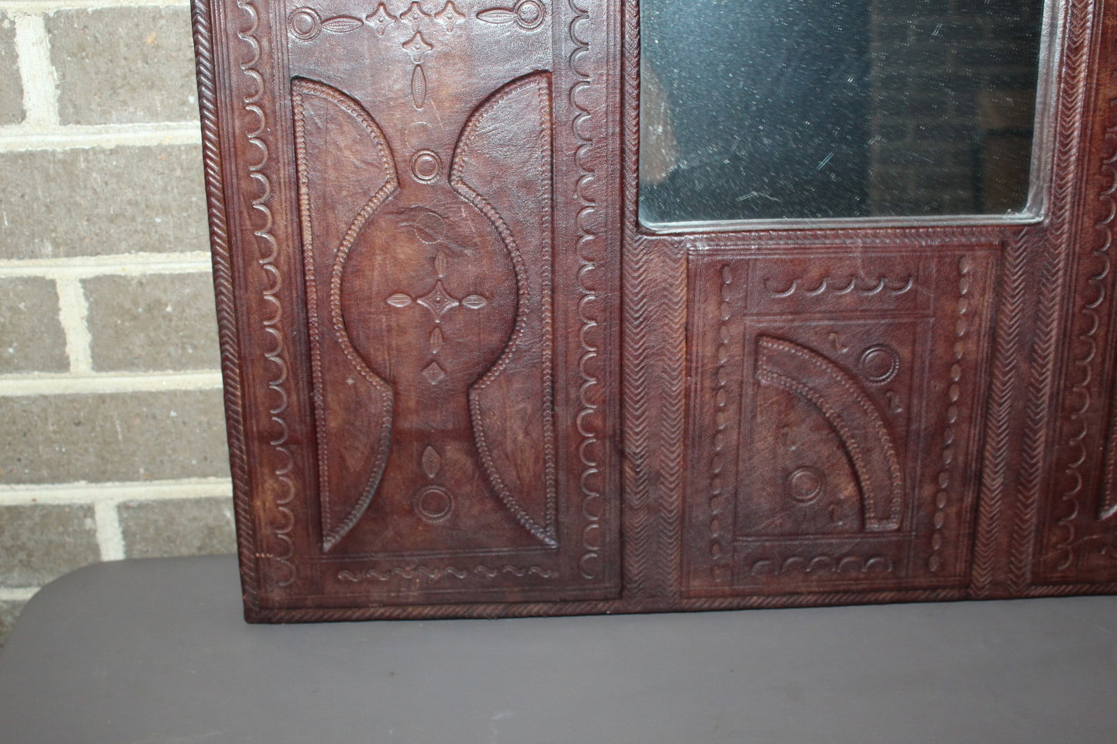 Leather Mirror. - 4