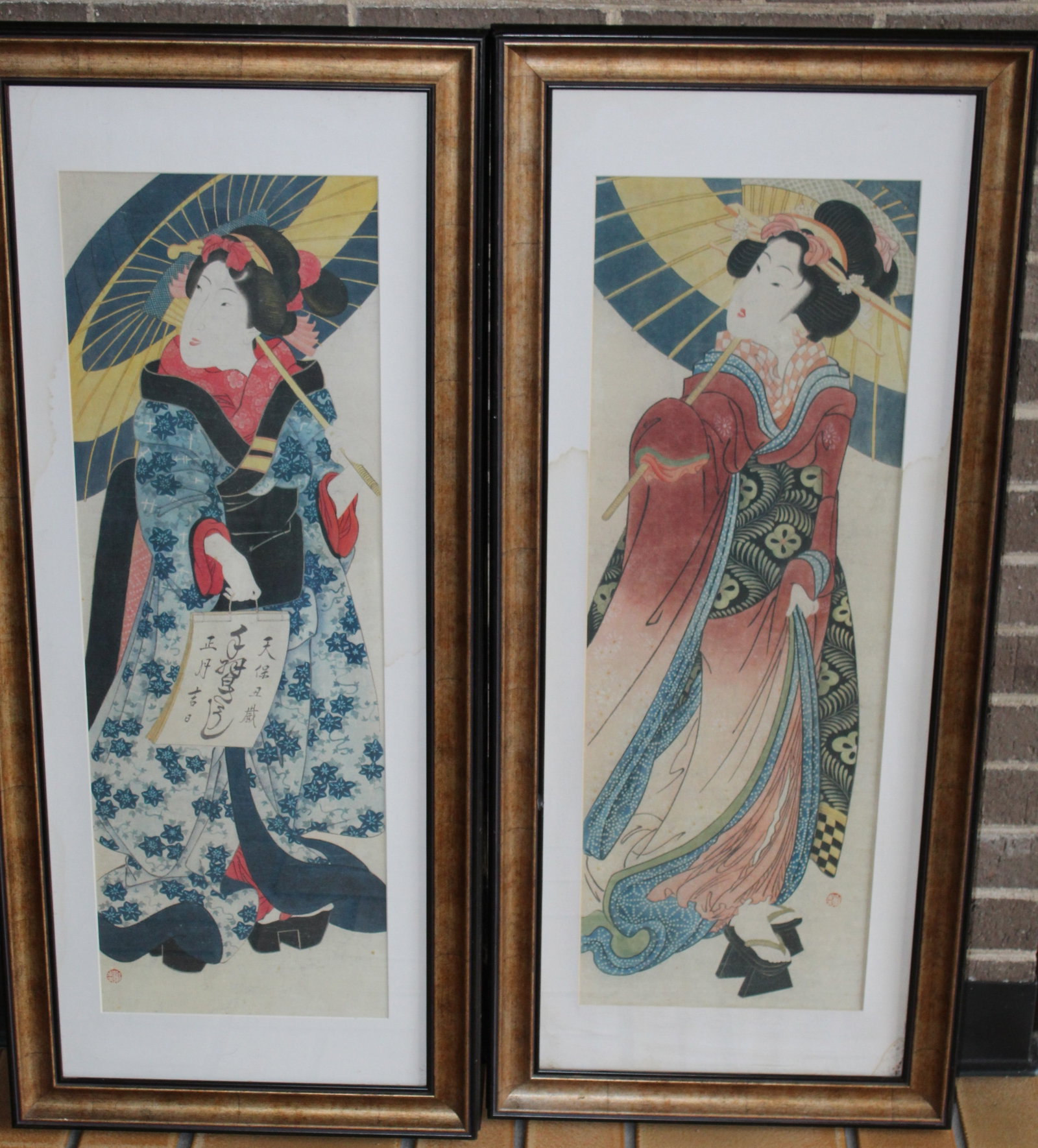 Two Japanese Geisha Prints (1 of 6)