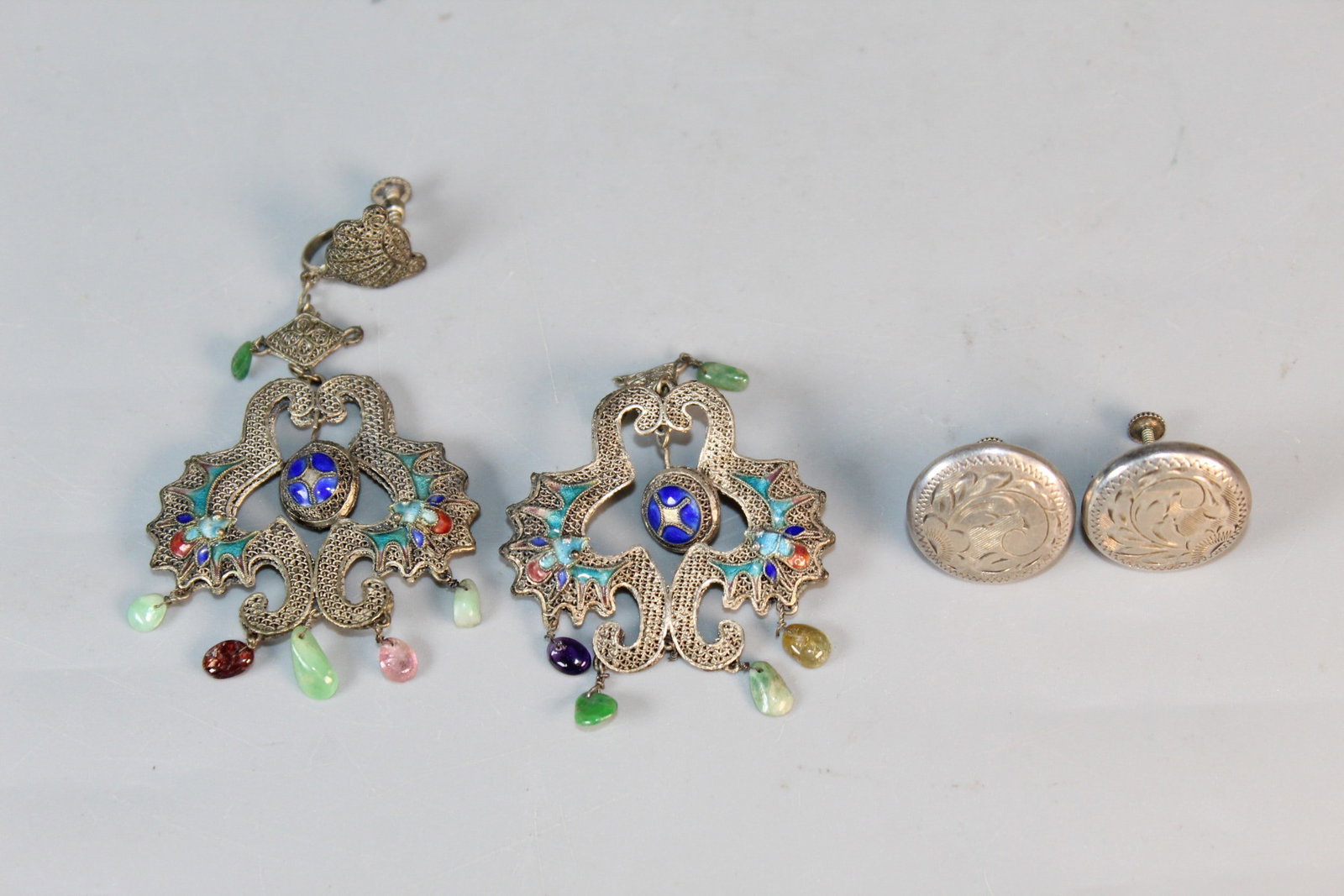 Two Pairs of Silver Earrings (1 of 5)