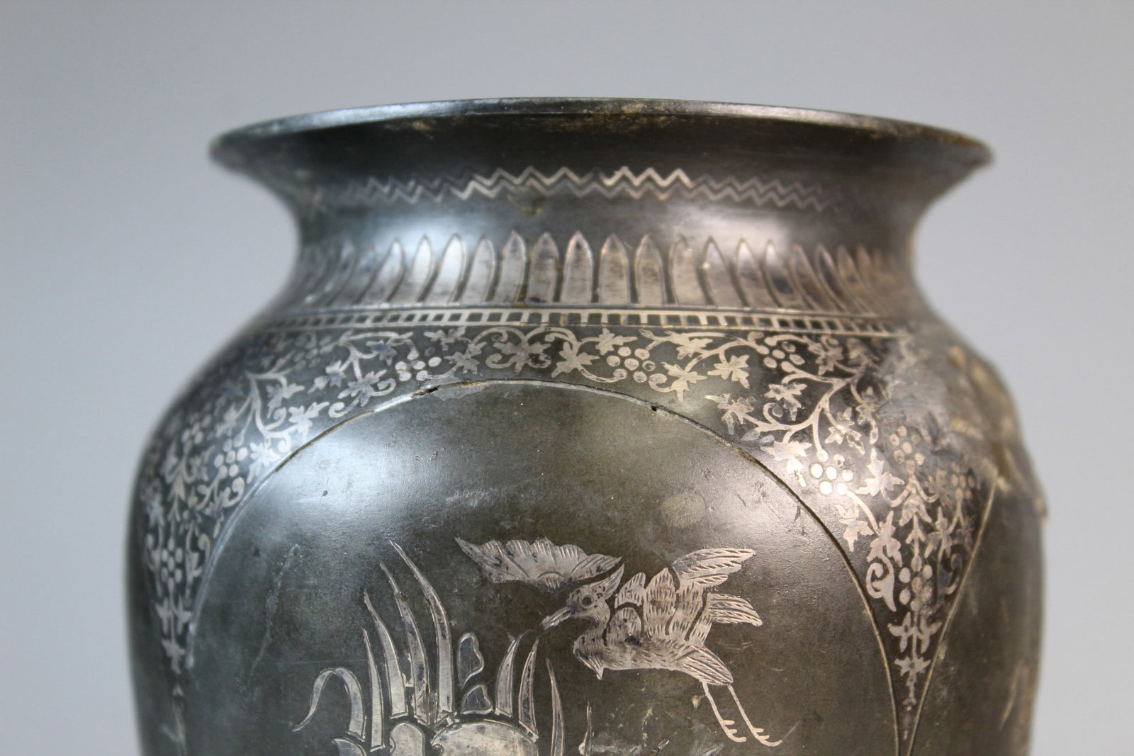 Pewter Wall Vase - 4