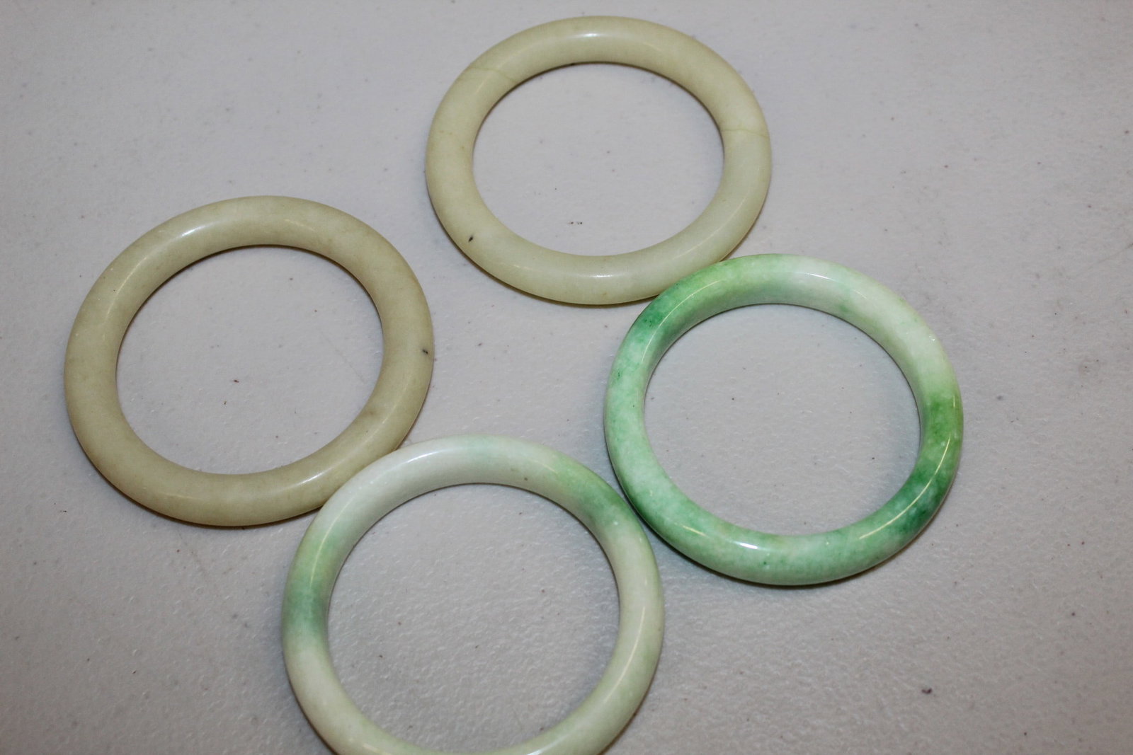 Four Chinese Stone Bangles - 2