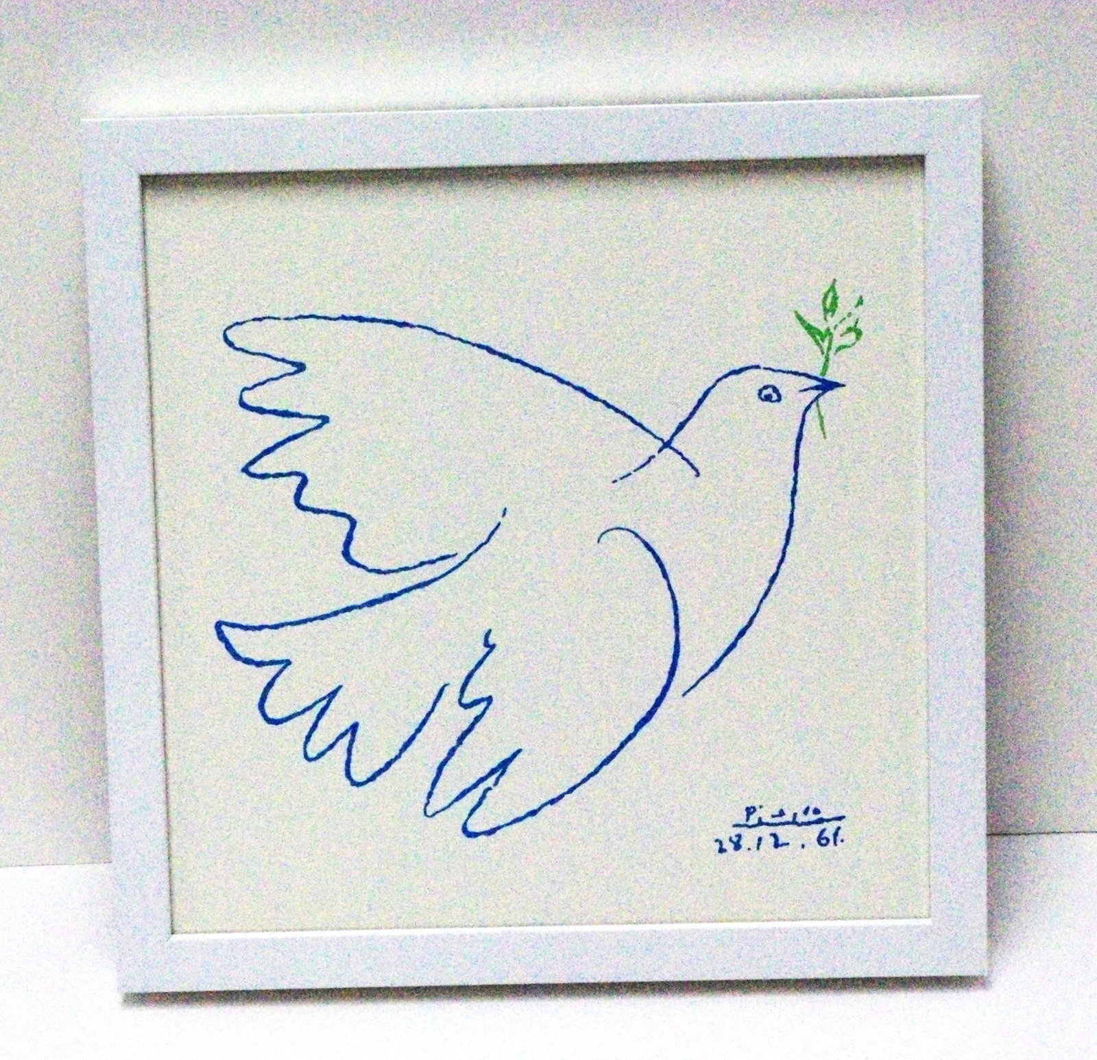 Pablo Picasso "The Blue Dove/Dove of Peace" silkscreen print (1 of 3)