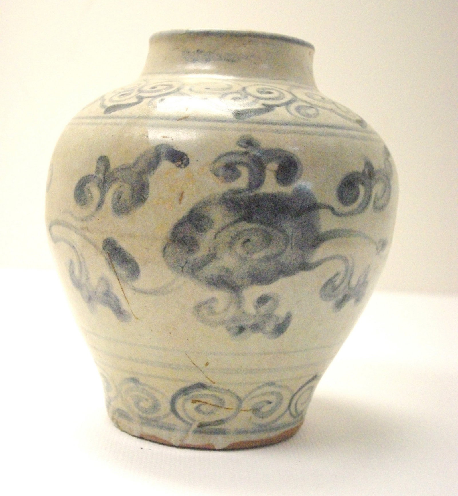 Antique Vietnamese Ceramic Jar (1 of 4)