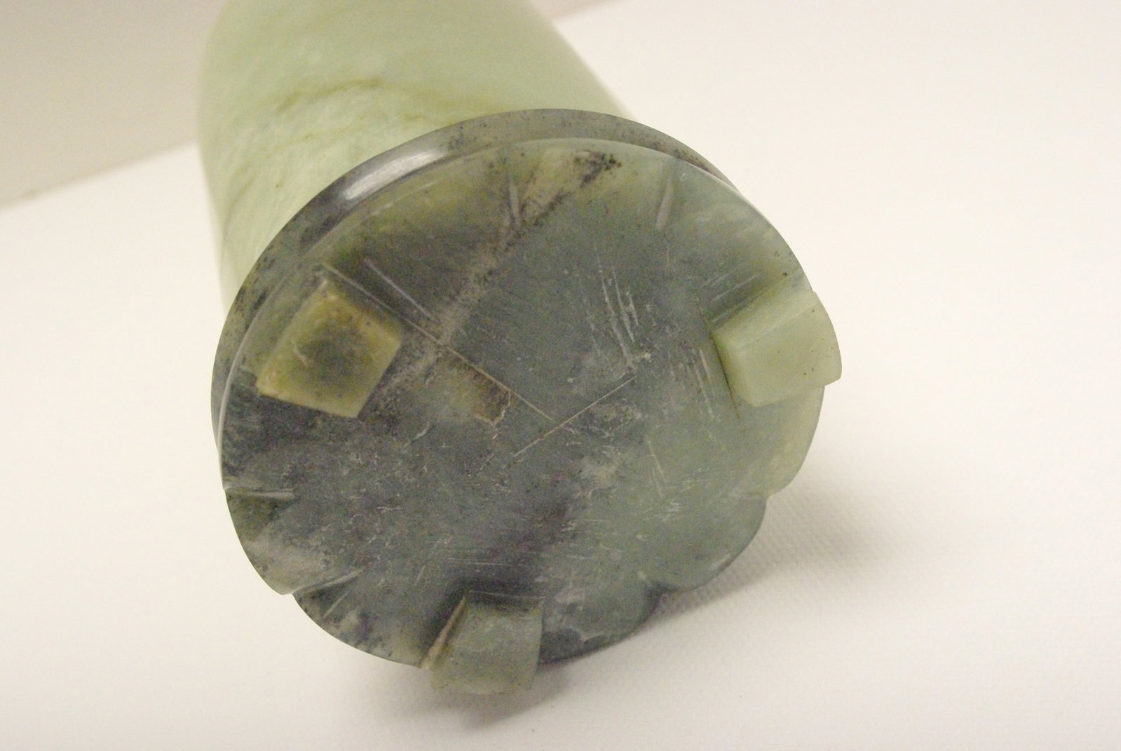 Jade Brush Pot with Base - 4