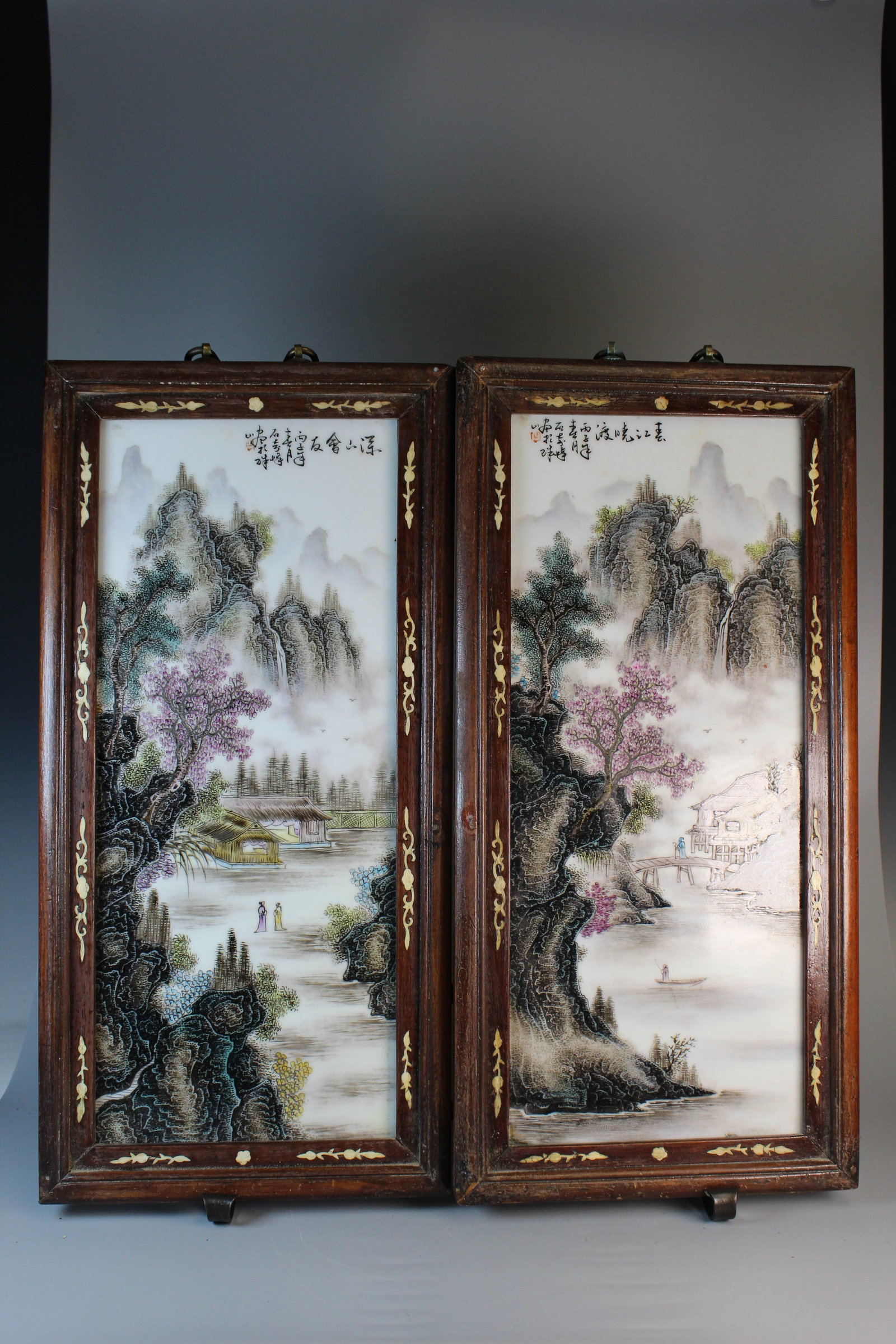 A Pair of Chinese Porcelain Panels (1 of 8)