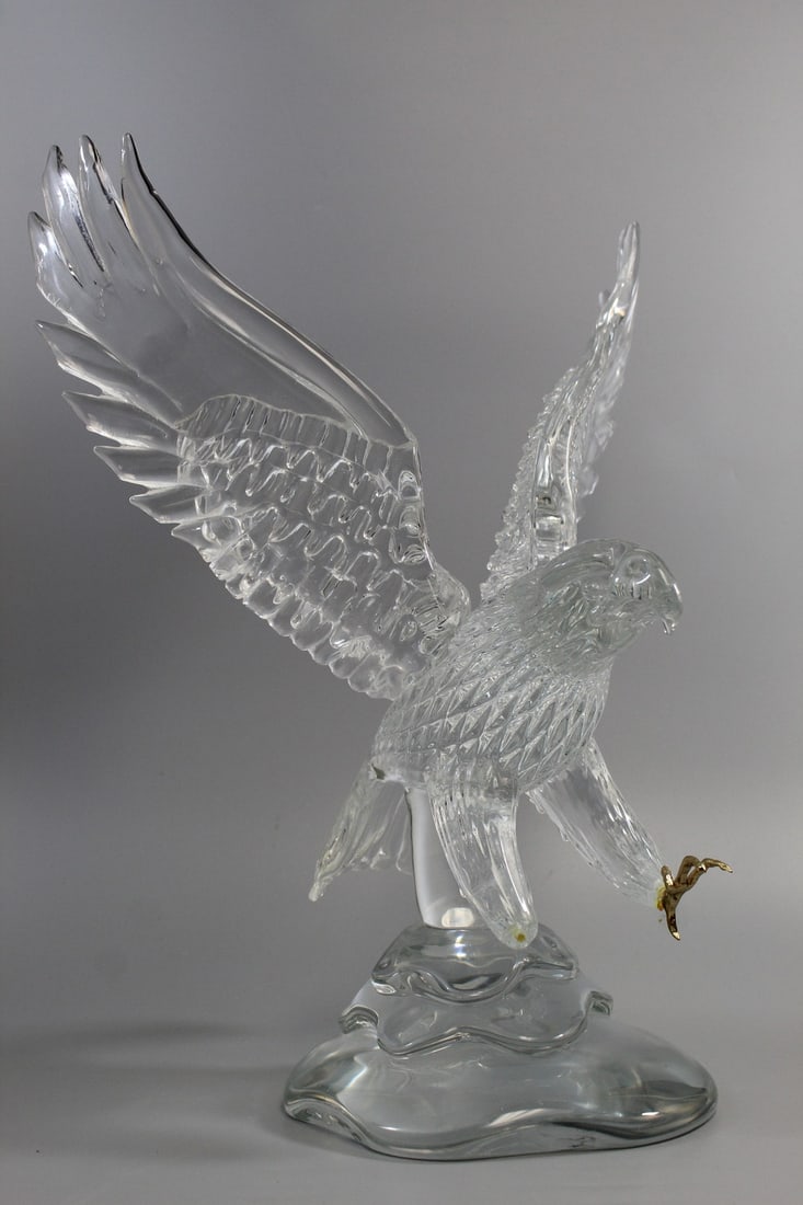 Large Pino Signoretto Glass Eagle Sculpture. (1 of 9)