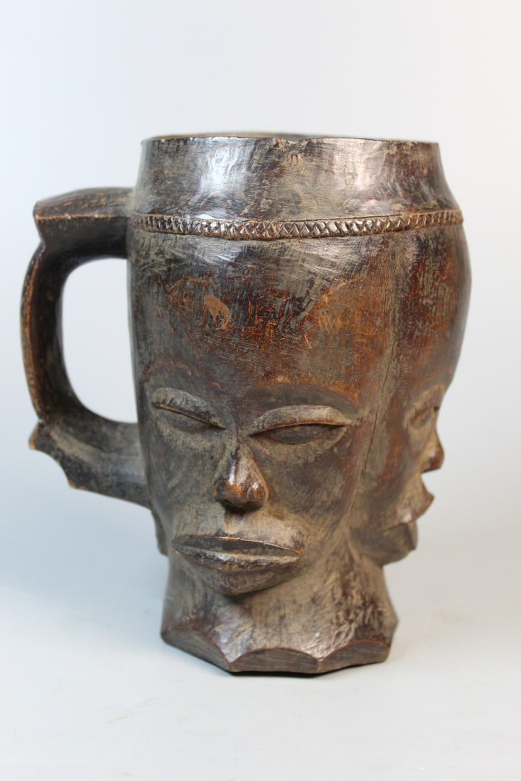 African Wooden Wine Cup (1 of 6)