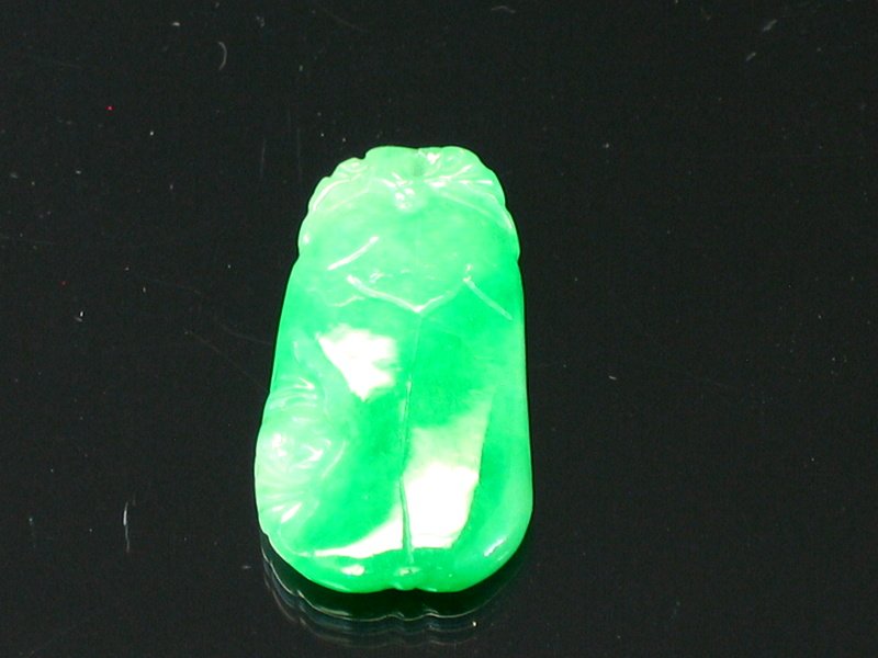 Chinese Carved Jadeite Pendant (1 of 1)